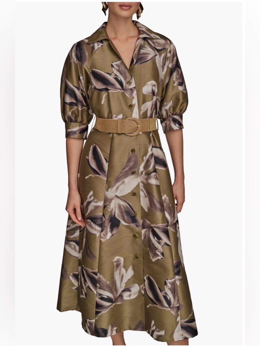 Donna Karan New York
Women's Floral-Print A-Line Shirtdress